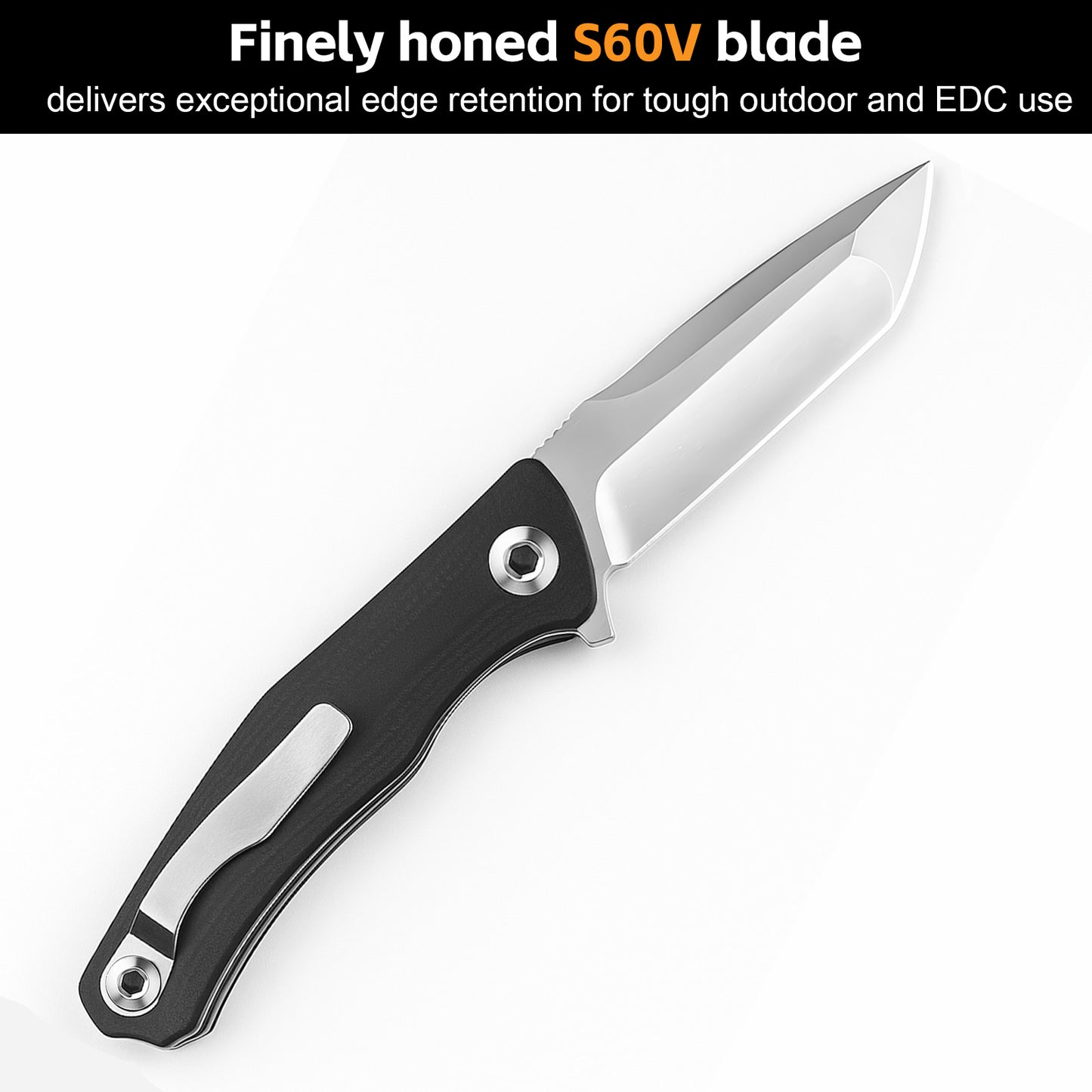 VYRkniv V902 Pocket EDC Knife S60V Blade G10 Handle