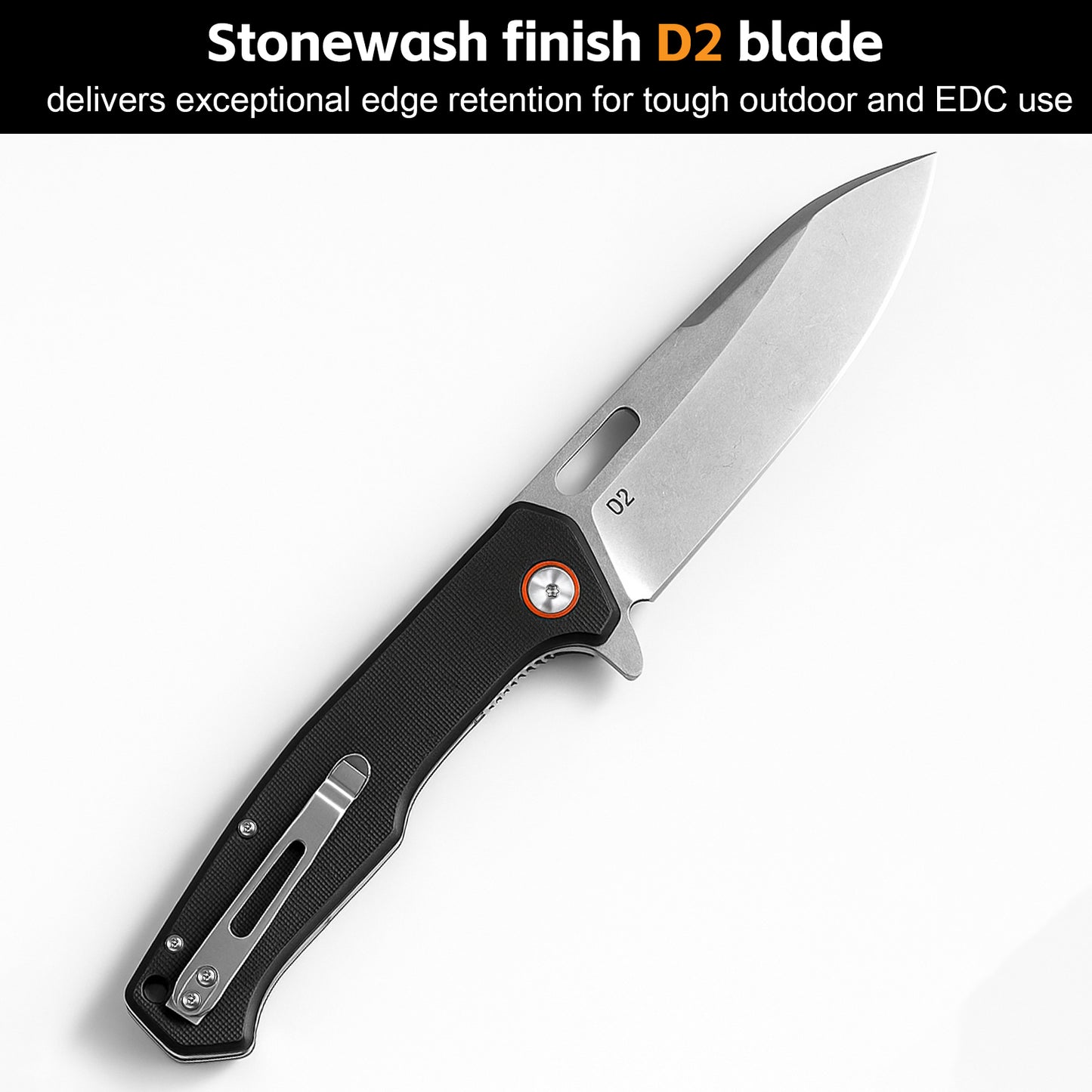 VYRkniv V901 Pocket EDC Knife D2 Blade G10 Handle