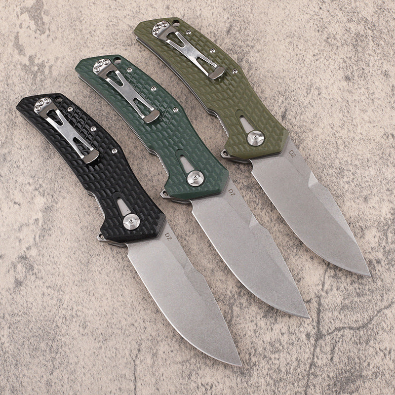 Pocket EDC Knife, 3.7'' D2 Steel VYR9909