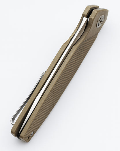 VYRkniv V904 Pocket EDC Knife,14C28N Blade Liene Handle