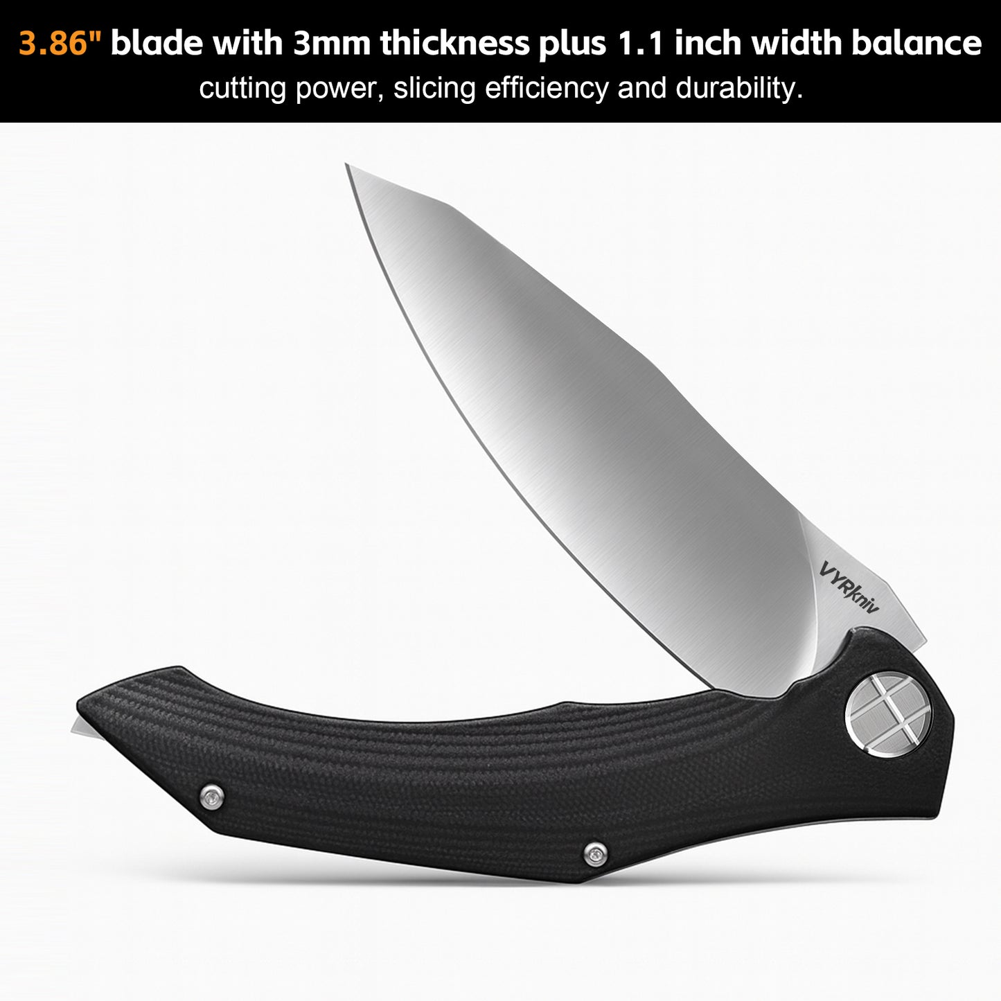 Pocket EDC Knife,3.8" D2 Steel V907