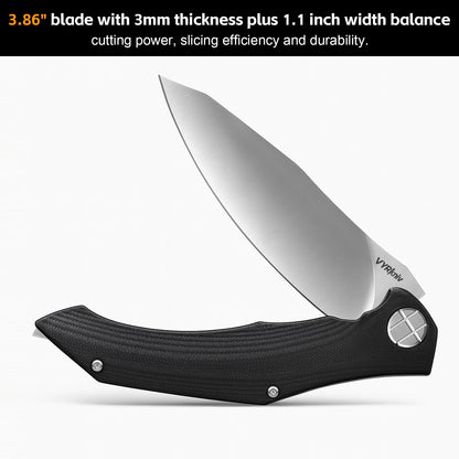 Pocket EDC Knife,3.8" D2 Steel V907