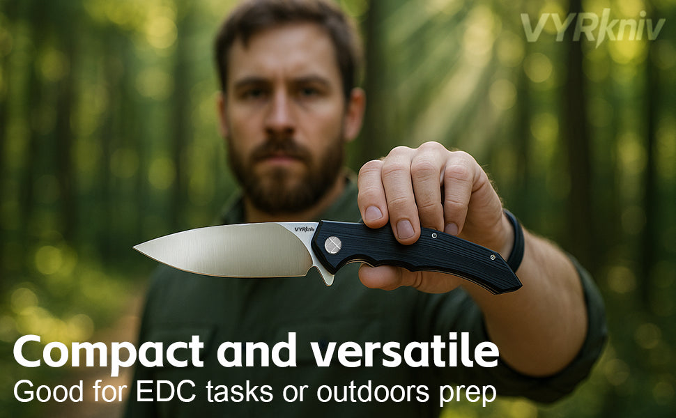 Pocket EDC Knife,3.8" D2 Steel V907